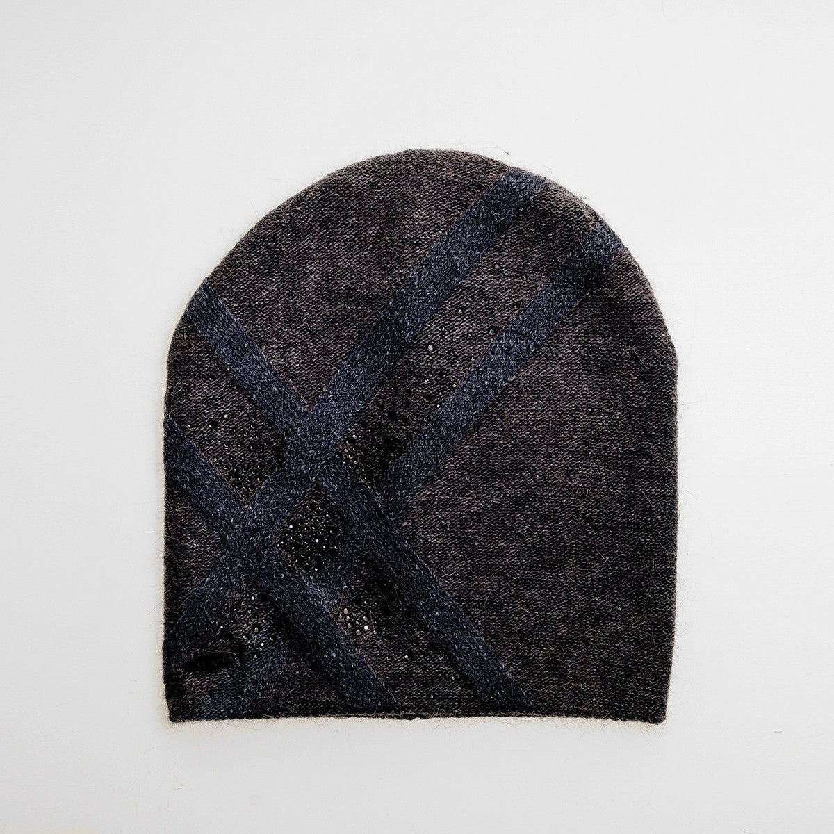 BROOKE - ANGORA BEANIE WITH SPARKLES