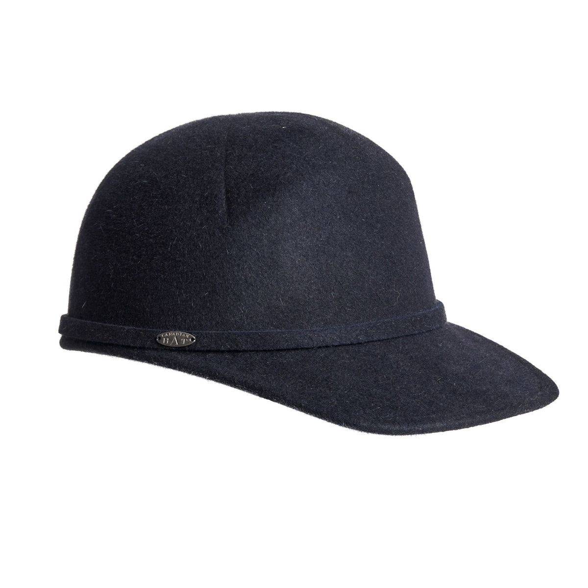 CAIPRI - FUR FELT CAP WITH FLAT VISOR