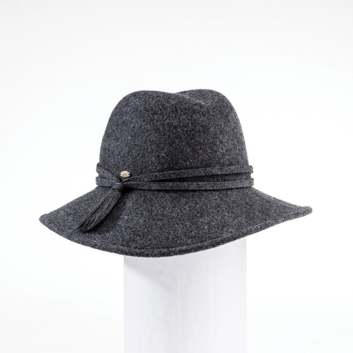 WAVERLY - WATERPROOF FELT FEDORA HAT WITH TASSEL