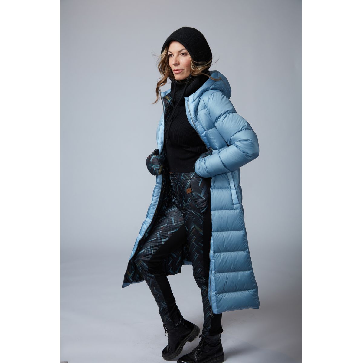 LONG A-LINE DOWN COAT