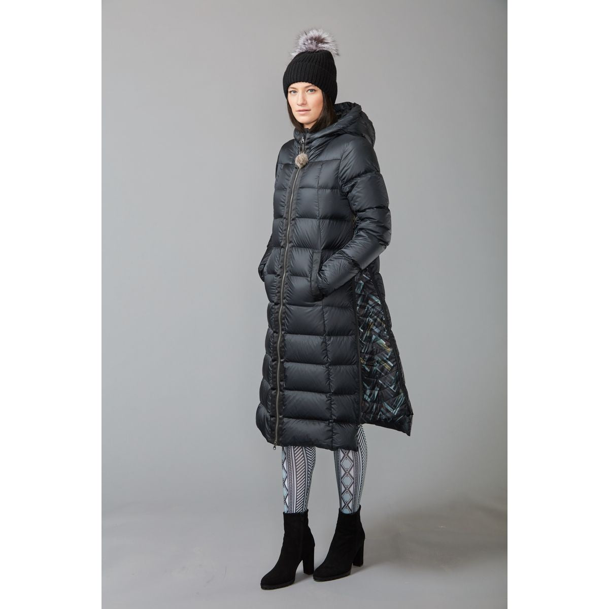 LONG A-LINE DOWN COAT