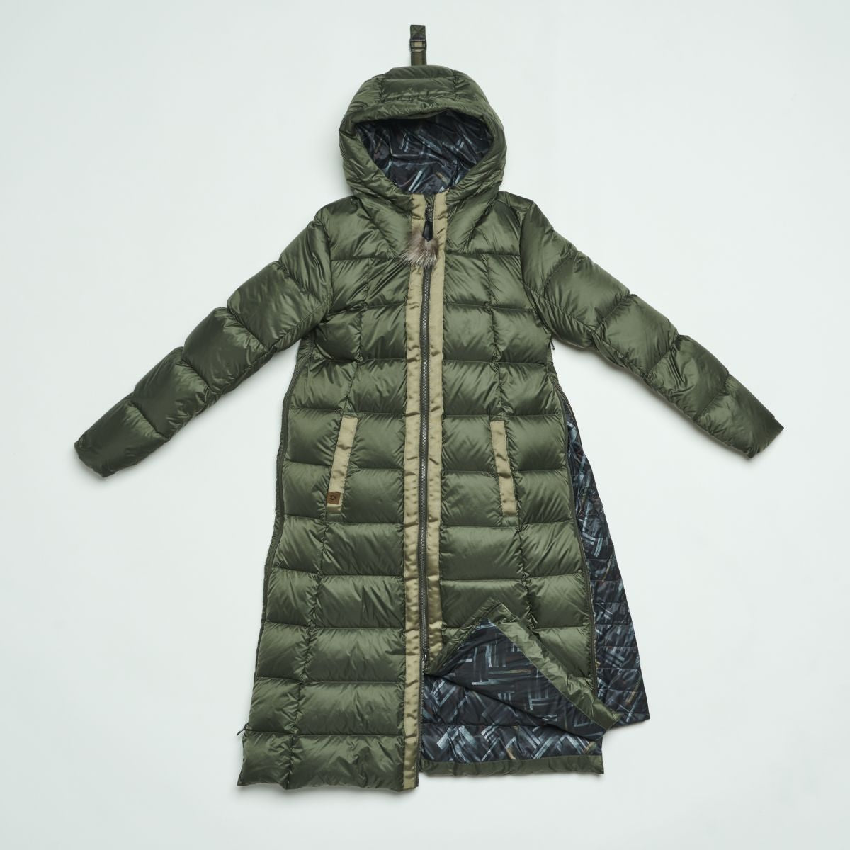 LONG A-LINE DOWN COAT