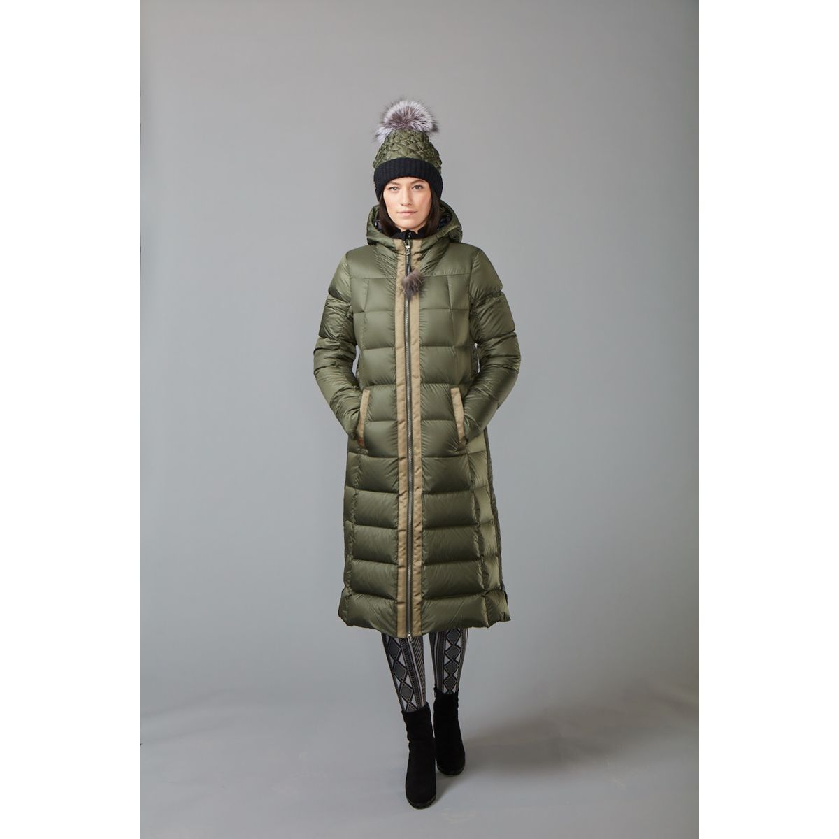 LONG A-LINE DOWN COAT