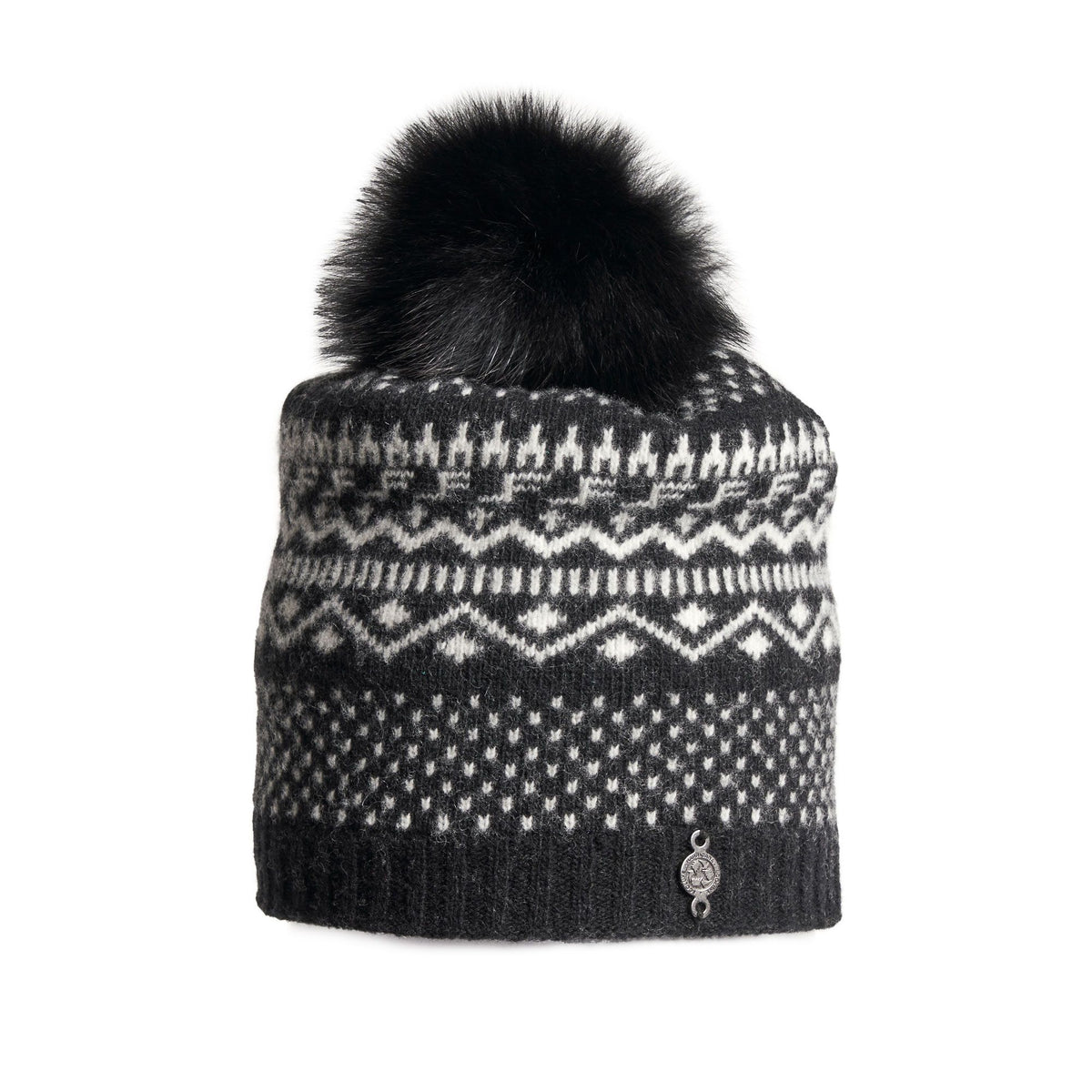 ROMY-P BEANIE WITH FUR POM